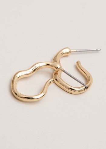 Phase Eight Gold Irregular Hoop Jewellery Gold Australia | ET0372194